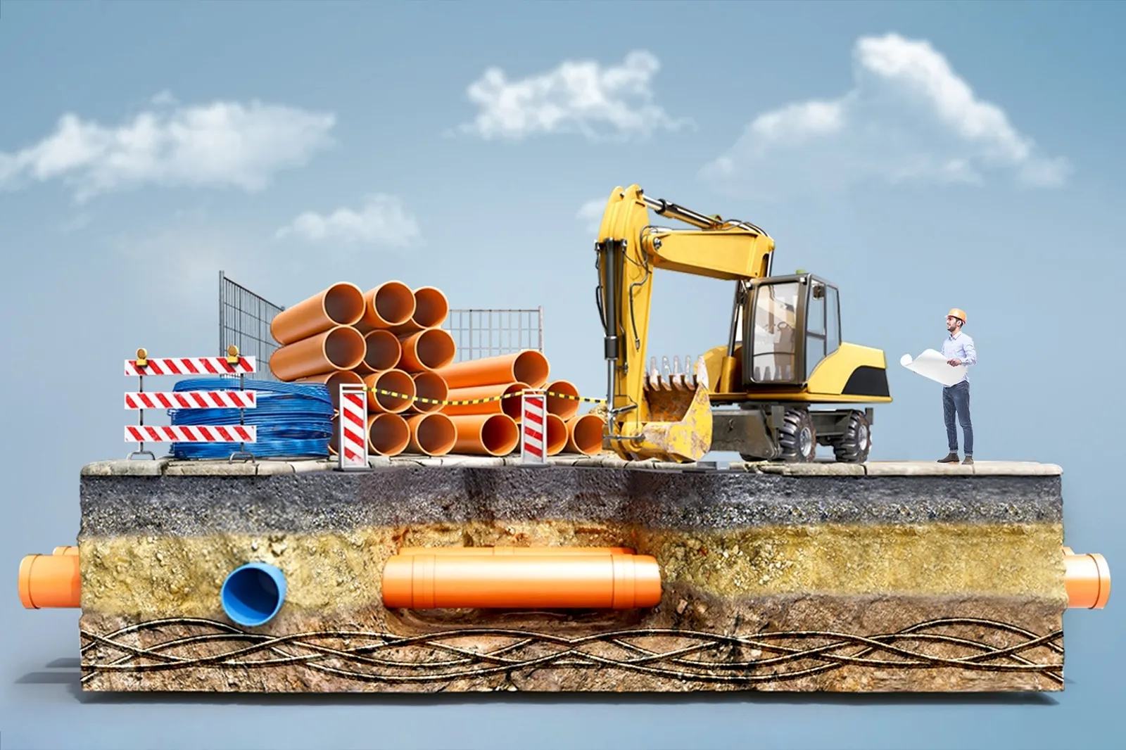 أعمال البنية التحتية